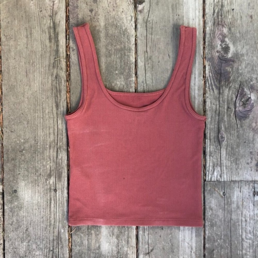 Abercrombie Women's 90s Square-neck Seamless Ribbed Tank